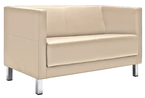 VELA - 2H, křeslo, koženka SL 28 - koženka slonová kost